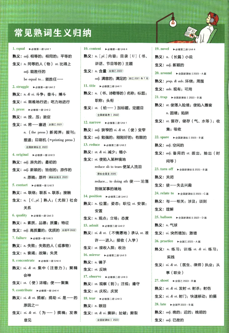 《高中必刷题》英语YL必修1+2合订狂K重点_2026版高中必刷题_英语_2025版高中必刷题英语《译林》_2026版高中必刷题英语必修一二合订译林版