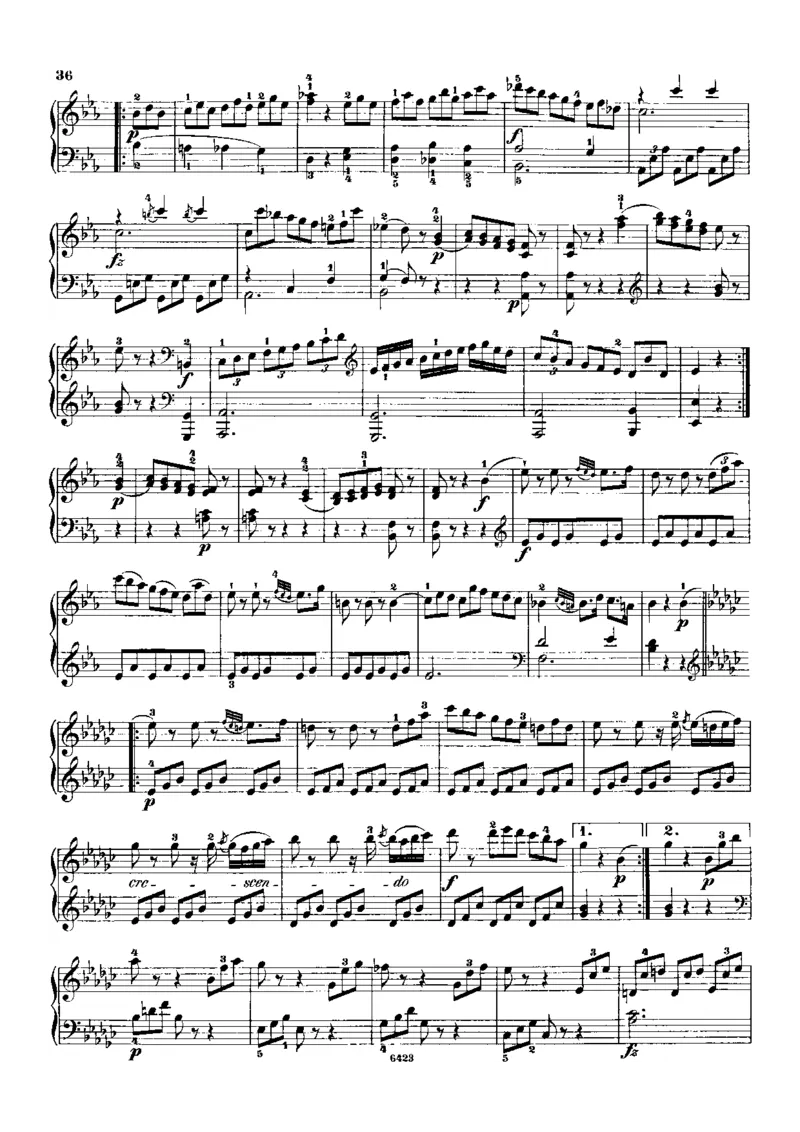 海顿奏鸣曲No59-XVI49_一万首著名钢琴曲谱哈农贝多芬合集视频教学电子版高清无水印可打印_1古典钢琴知名音乐家谱_海顿钢琴谱全集