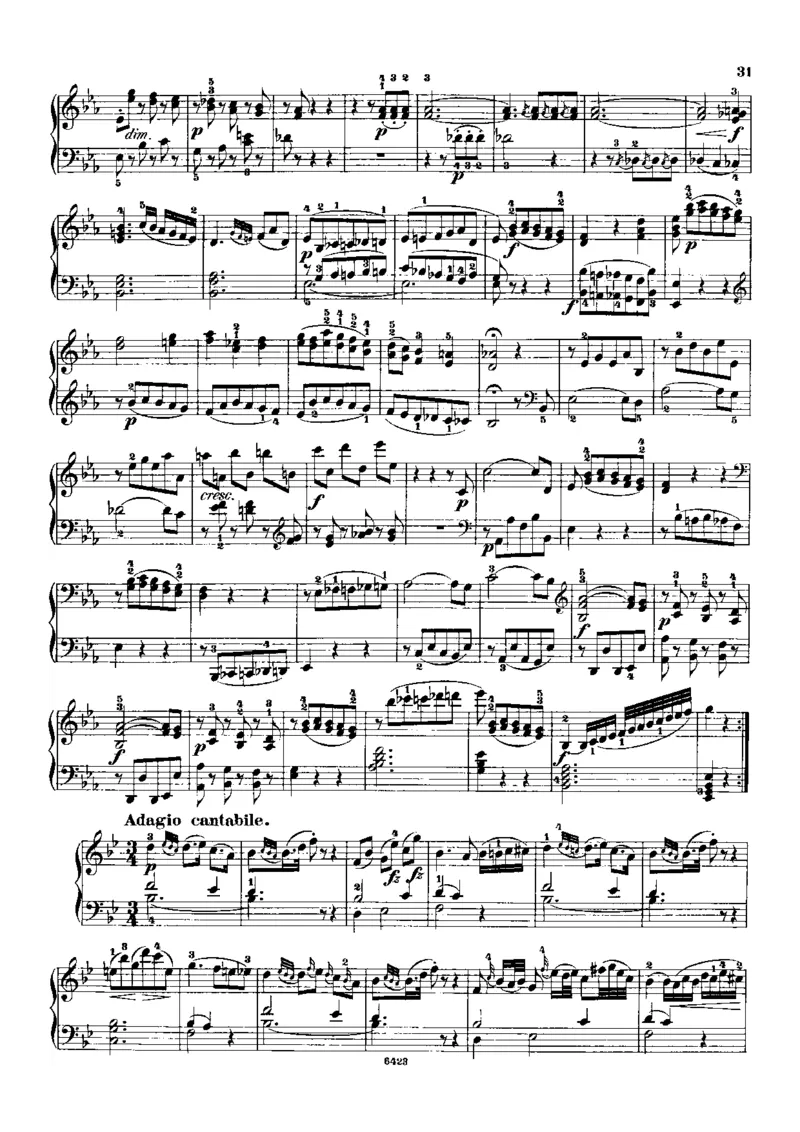 海顿奏鸣曲No59-XVI49_一万首著名钢琴曲谱哈农贝多芬合集视频教学电子版高清无水印可打印_1古典钢琴知名音乐家谱_海顿钢琴谱全集