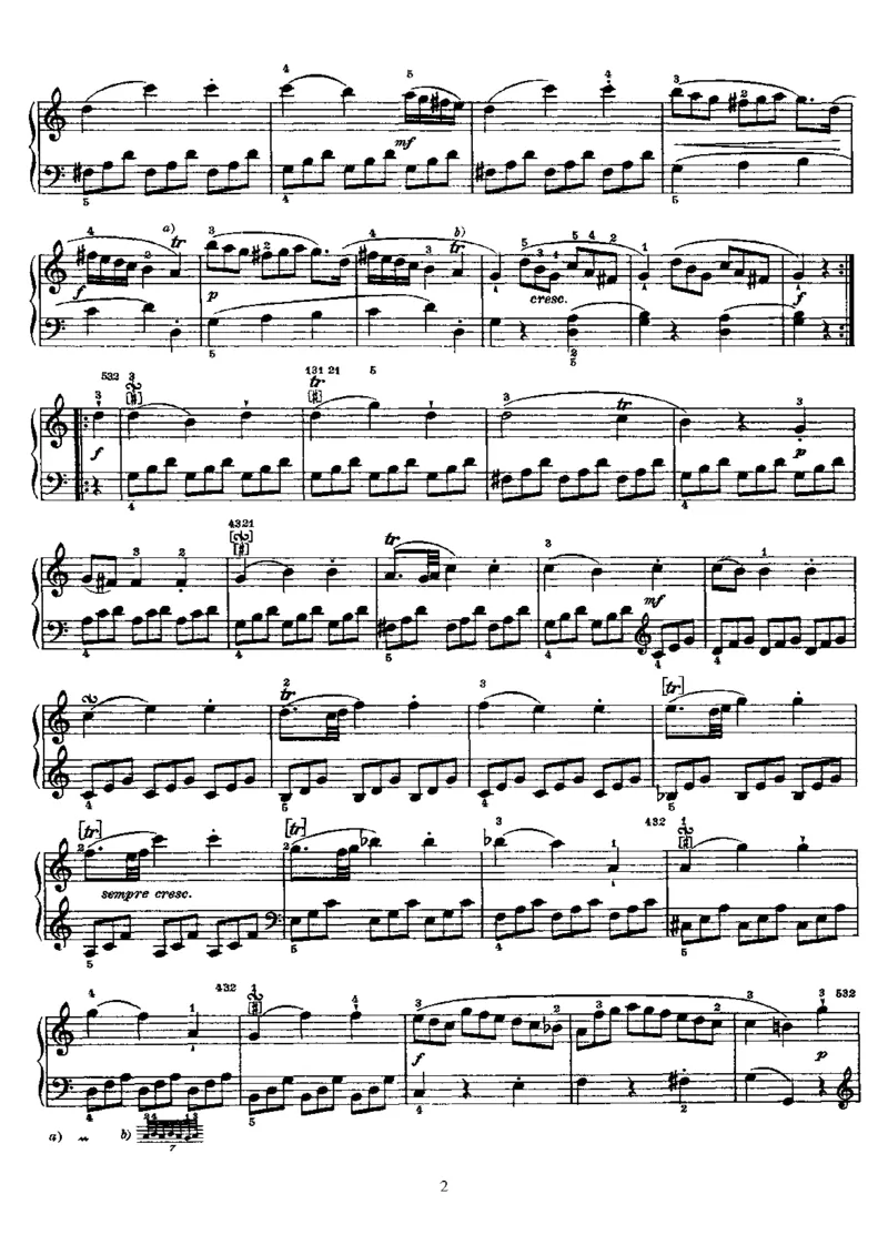 海顿奏鸣曲No.3C大调_一万首著名钢琴曲谱哈农贝多芬合集视频教学电子版高清无水印可打印_1古典钢琴知名音乐家谱_海顿钢琴谱全集