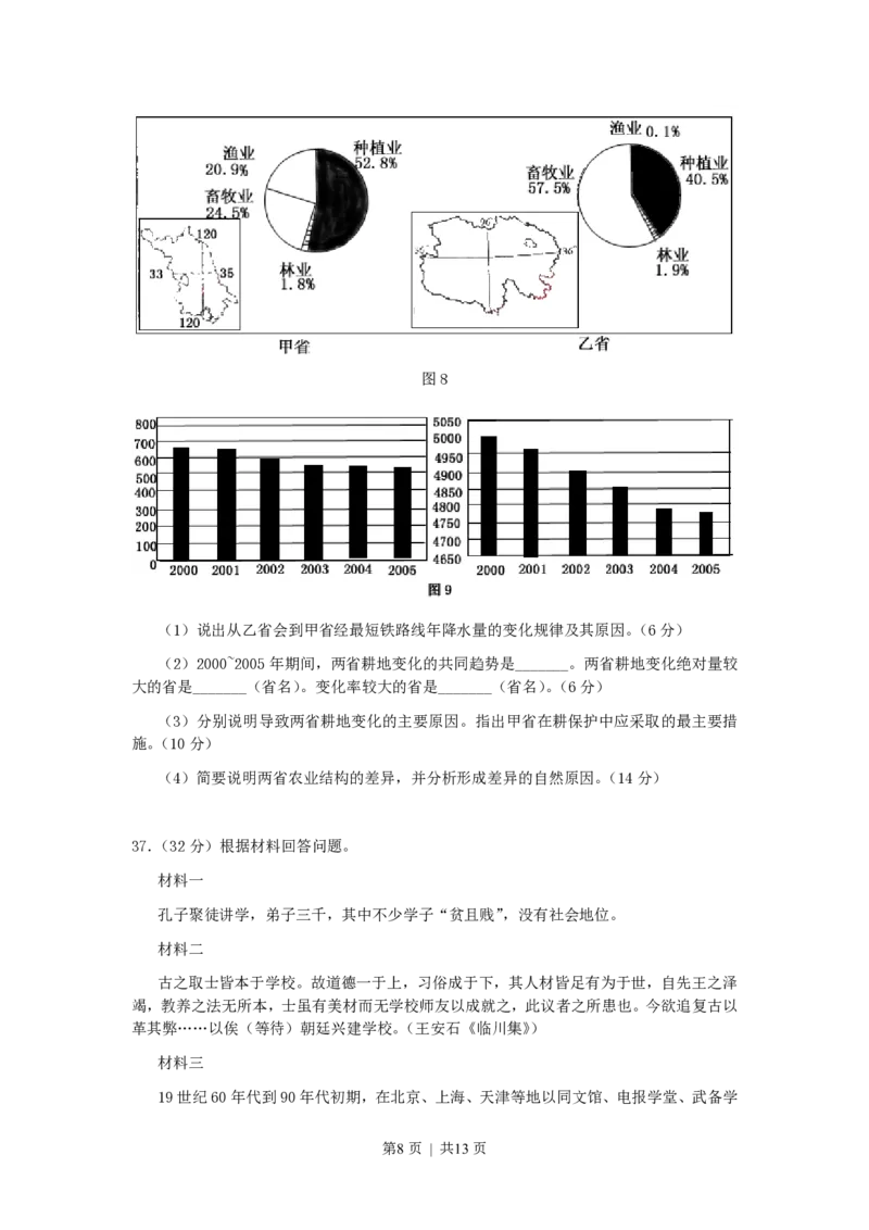 2007年重庆高考文科综合真题及答案_zz20高中真题试卷_政治高考真题试卷_旧1990-2007&middot;高考政治真题_1990-2007&middot;高考政治真题&middot;PDF_重庆