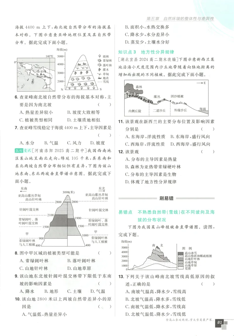 主书_地理_2026版高中必刷题地理《湘教》_高中必刷题地理选修1XJ