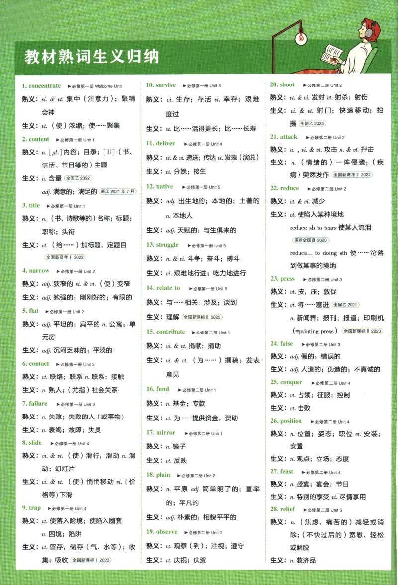 2026版《高中必刷题》英语RJ必修一二狂K重点_2026版高中必刷题_英语_2026版高中必刷题英语《人教》_2026版高中必刷题英语必修一二合订人教版