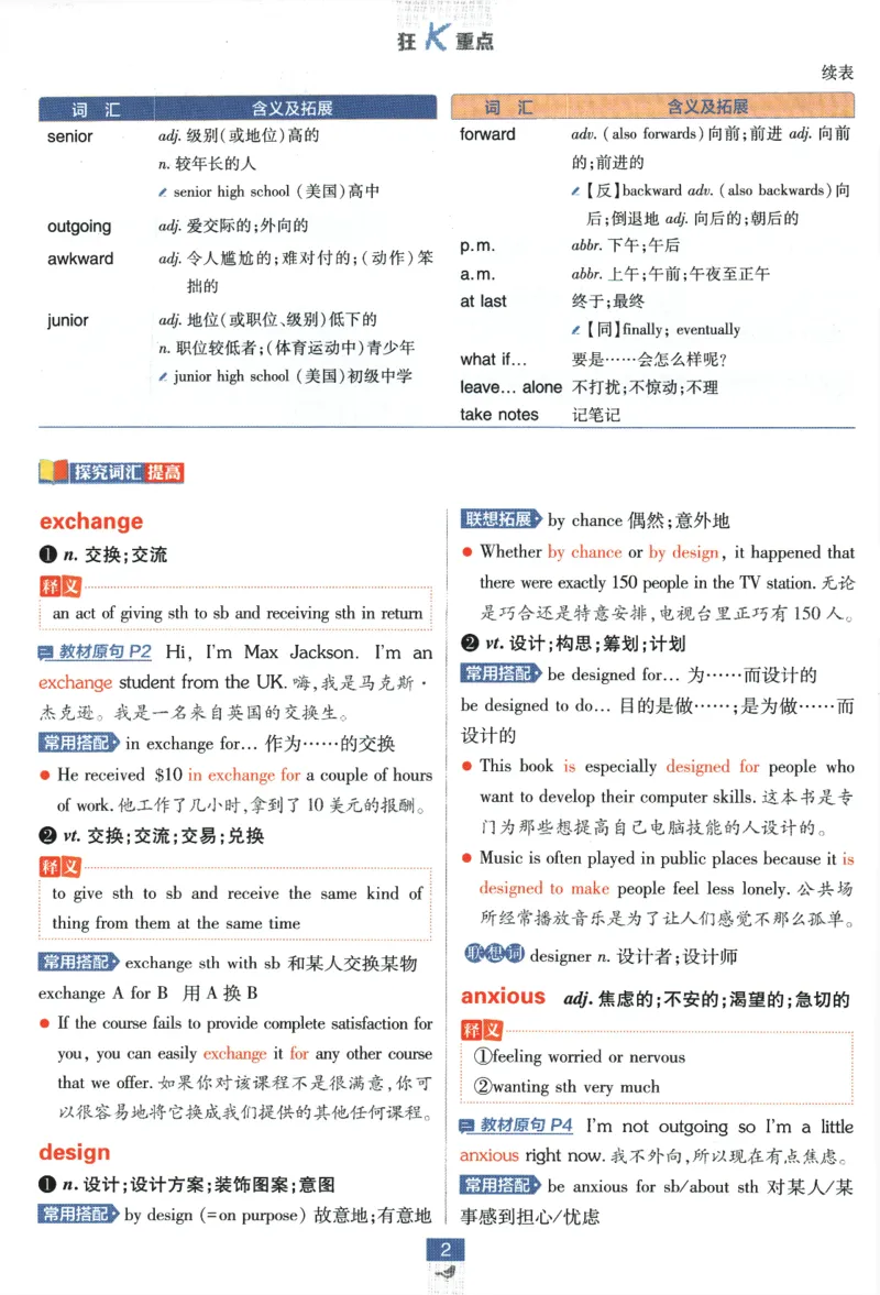 2026版《高中必刷题》英语RJ必修一二狂K重点_2026版高中必刷题_英语_2026版高中必刷题英语《人教》_2026版高中必刷题英语必修一二合订人教版