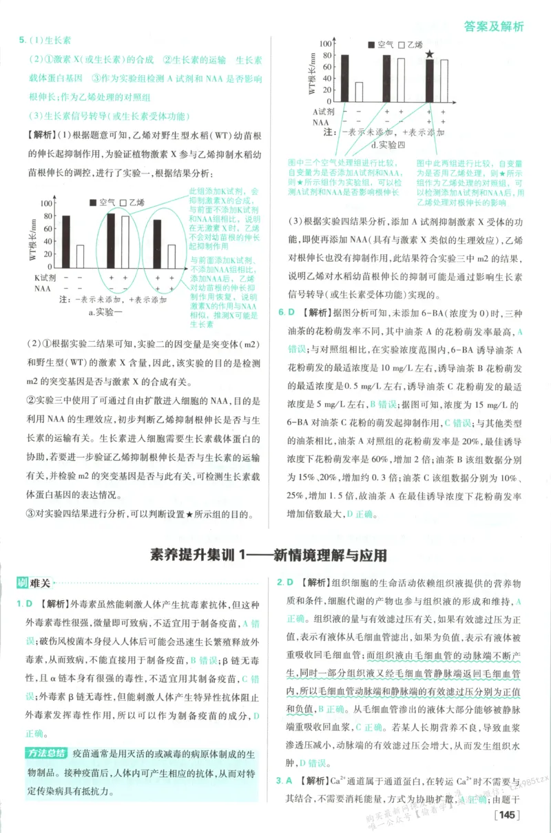 答案-生物_生物_2026版高中必刷题生物人教版_2026版高中必刷题生物选修1RJ(1)