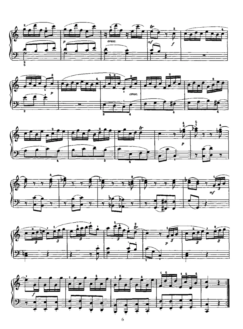 海顿奏鸣曲No_10_in_C_一万首著名钢琴曲谱哈农贝多芬合集视频教学电子版高清无水印可打印_1古典钢琴知名音乐家谱_海顿钢琴谱全集