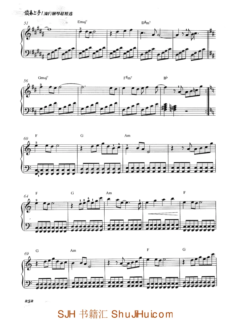 王球《最易上手流行钢琴超精选》_一万首著名钢琴曲谱哈农贝多芬合集视频教学电子版高清无水印可打印_09钢琴教材合集_常用教材钢琴谱（80+本）