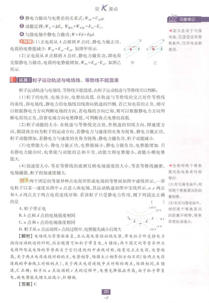 狂K重点_2026版高中必刷题_物理_2026版高中必刷题物理鲁科版_2026版高中必刷题物理必修三（鲁科版）