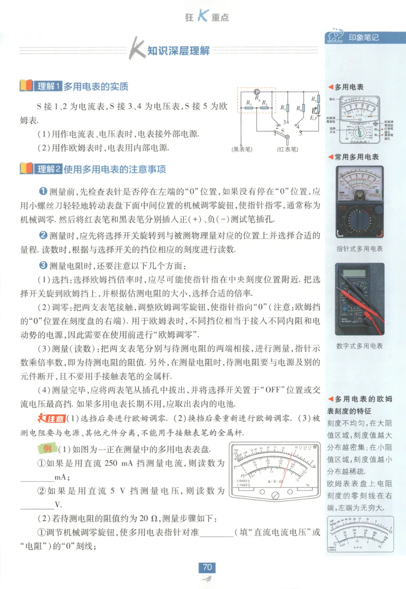 狂K重点_2026版高中必刷题_物理_2026版高中必刷题物理鲁科版_2026版高中必刷题物理必修三（鲁科版）