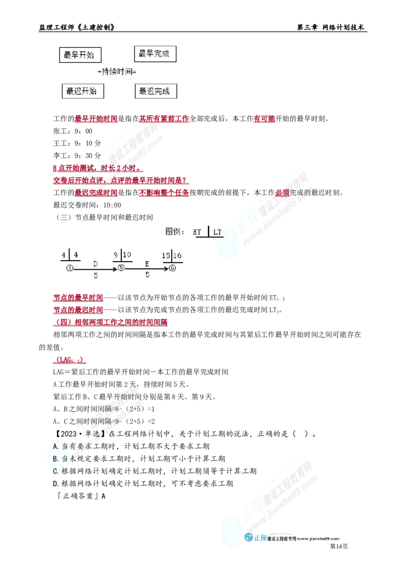 第三章　网络计划技术_监理工程师_2025监理工程师_2025年监理工程师-各大机构_2025年监理-土建目标_机构2-JG_01.精讲班-李.娜_进度控制（土建）（2025）_章节版讲义