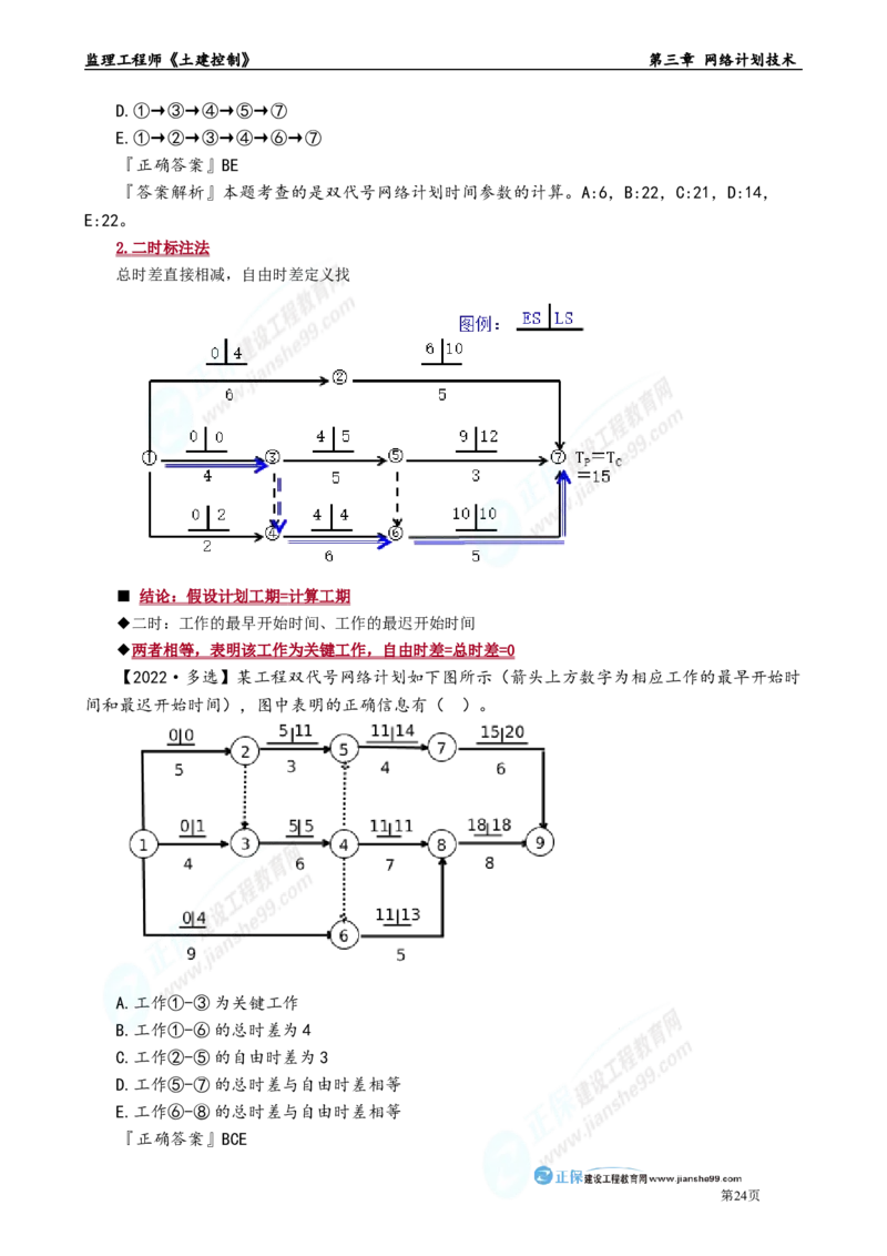 第三章　网络计划技术_监理工程师_2025监理工程师_2025年监理工程师-各大机构_2025年监理-土建目标_机构2-JG_01.精讲班-李.娜_进度控制（土建）（2025）_章节版讲义