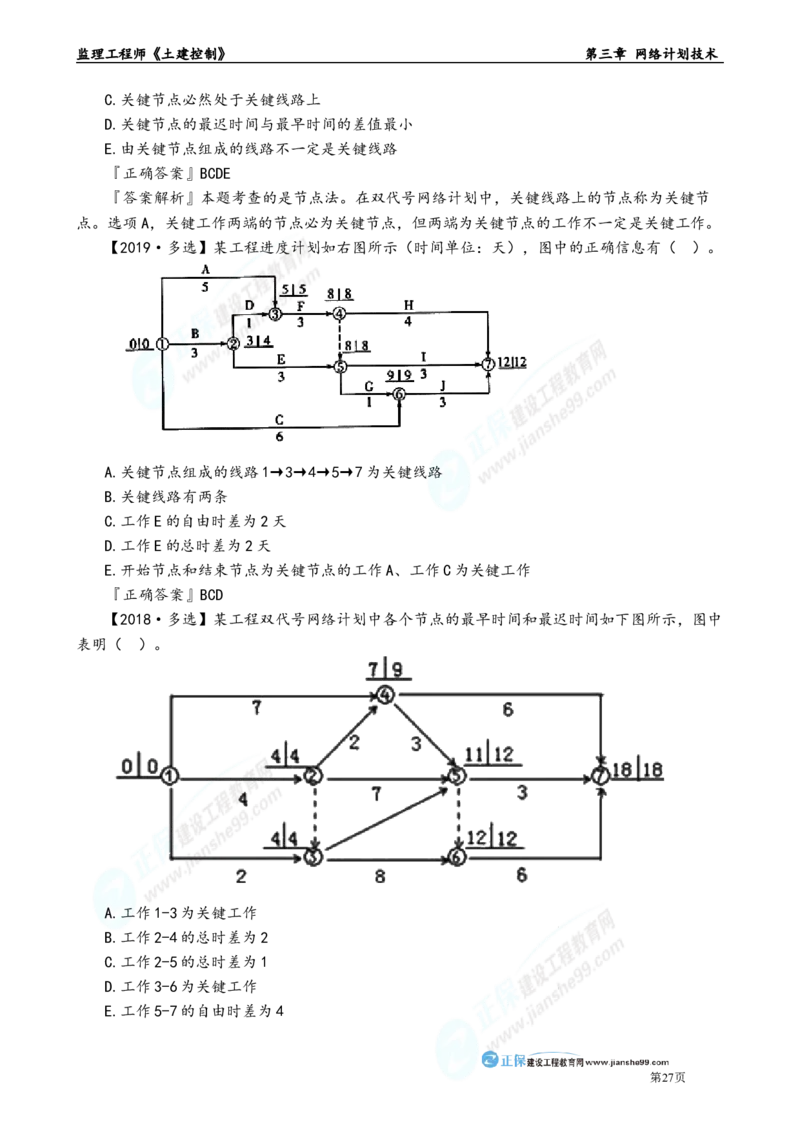 第三章　网络计划技术_监理工程师_2025监理工程师_2025年监理工程师-各大机构_2025年监理-土建目标_机构2-JG_01.精讲班-李.娜_进度控制（土建）（2025）_章节版讲义