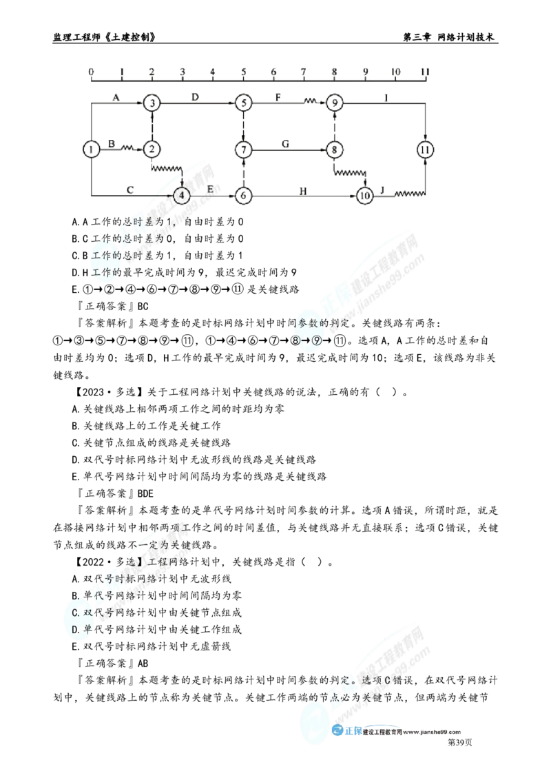 第三章　网络计划技术_监理工程师_2025监理工程师_2025年监理工程师-各大机构_2025年监理-土建目标_机构2-JG_01.精讲班-李.娜_进度控制（土建）（2025）_章节版讲义