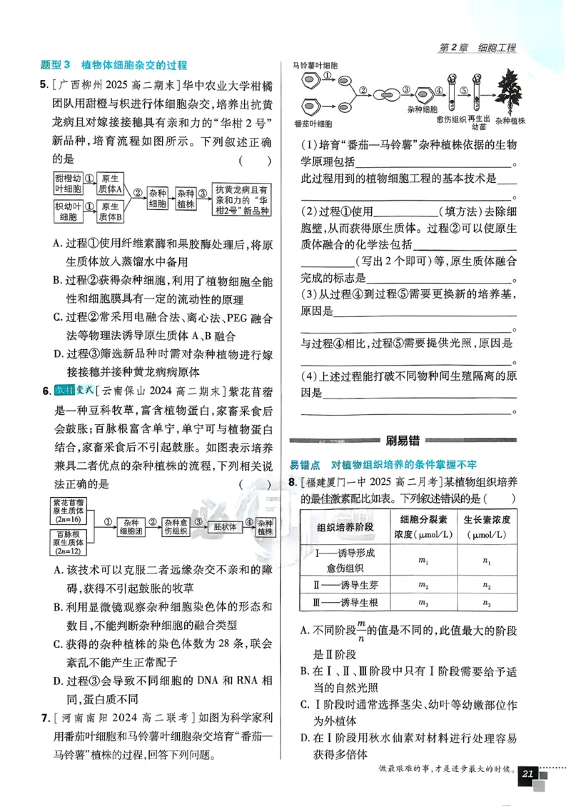 主书生物选修3_生物_2026版高中必刷题生物人教版_2026春高中必刷题生物选修3RJ