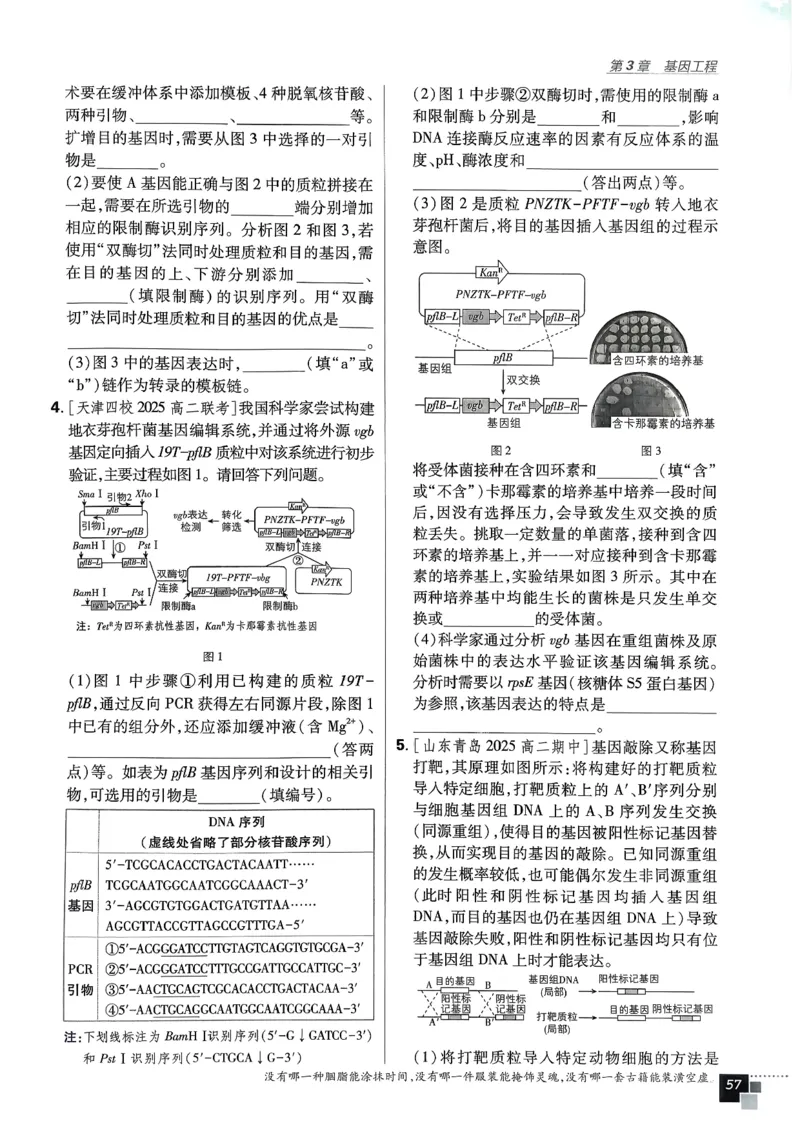 主书生物选修3_生物_2026版高中必刷题生物人教版_2026春高中必刷题生物选修3RJ