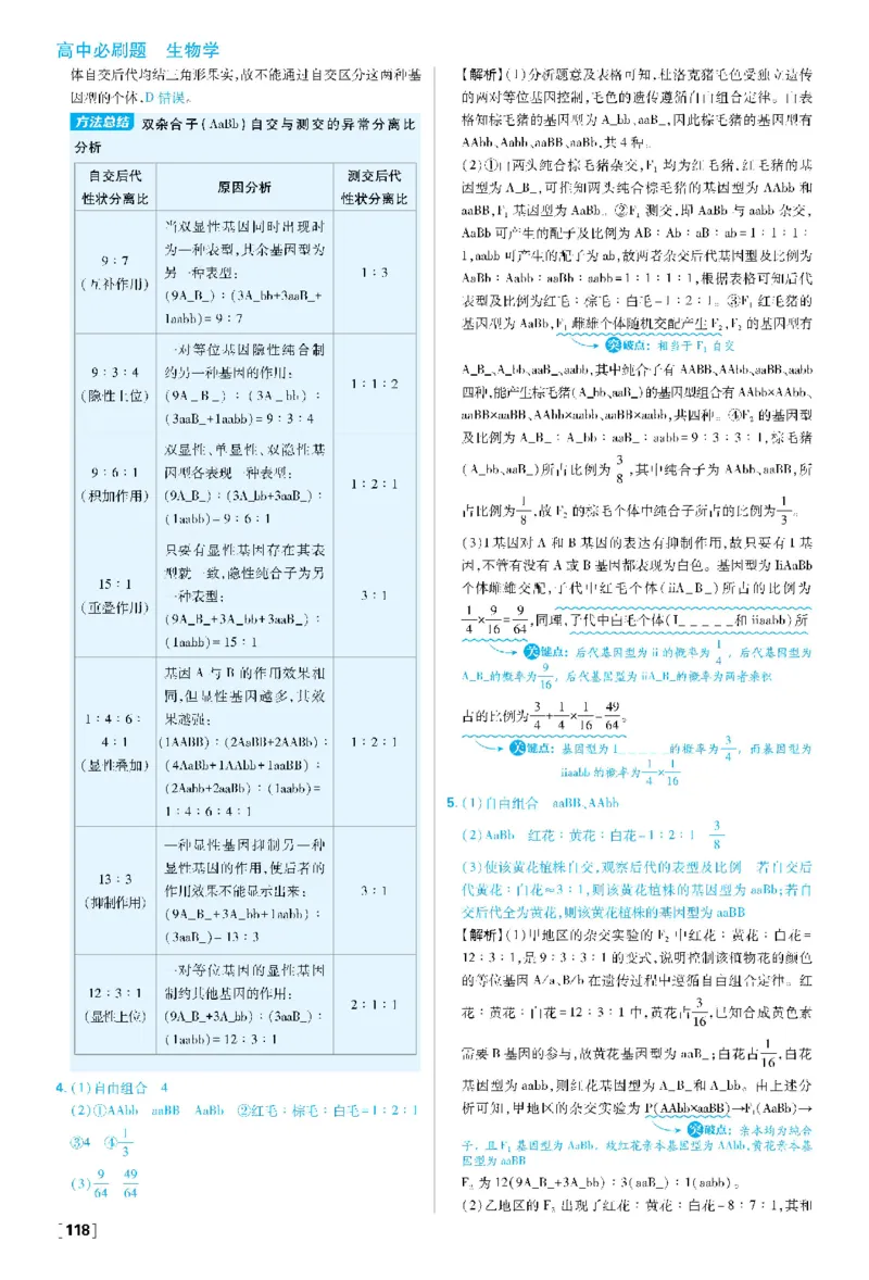 第1章遗传因子的发现(1)_生物_2026版高中必刷题生物人教版_2026春高中必刷题生物必修2RJ_2026版高中《必刷题》教材同步版（生物）（必修2）