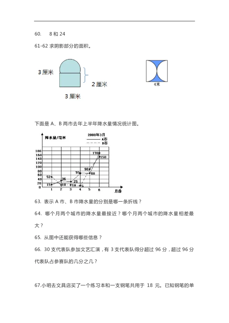 小学数学5年级上册精选100题_小学1-6年级全部试卷_数学_五年级_3-10-3、小学五年级数学上册_3-10-3-2、练习题、作业、试题、试卷_通用