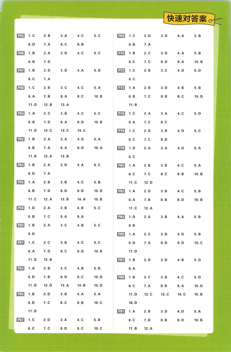 答案_地理_2026版高中必刷题地理《人教》_2026版高中必刷题地理选修1RJ