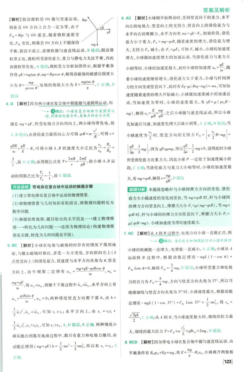 答案_2026版高中必刷题_物理_2026版高中必刷题物理鲁科版_高中必刷题物理选修二LK