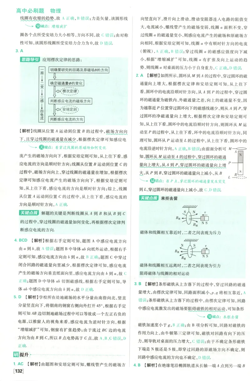 答案_2026版高中必刷题_物理_2026版高中必刷题物理鲁科版_高中必刷题物理选修二LK