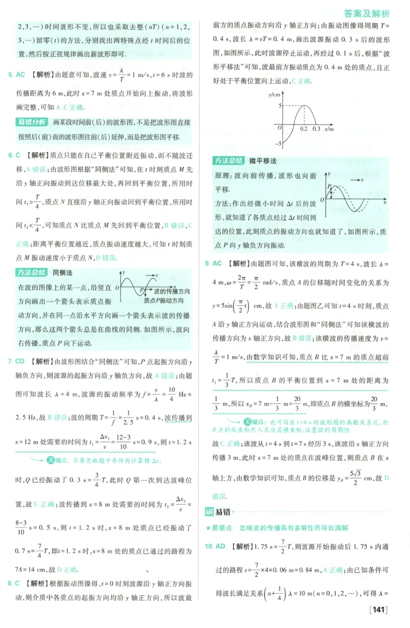 答案_2026版高中必刷题_物理_2026版高中必刷题物理鲁科版_高中必刷题物理选修一LK