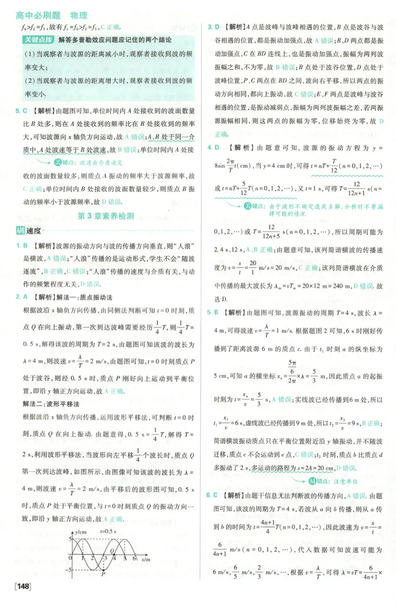 答案_2026版高中必刷题_物理_2026版高中必刷题物理鲁科版_高中必刷题物理选修一LK
