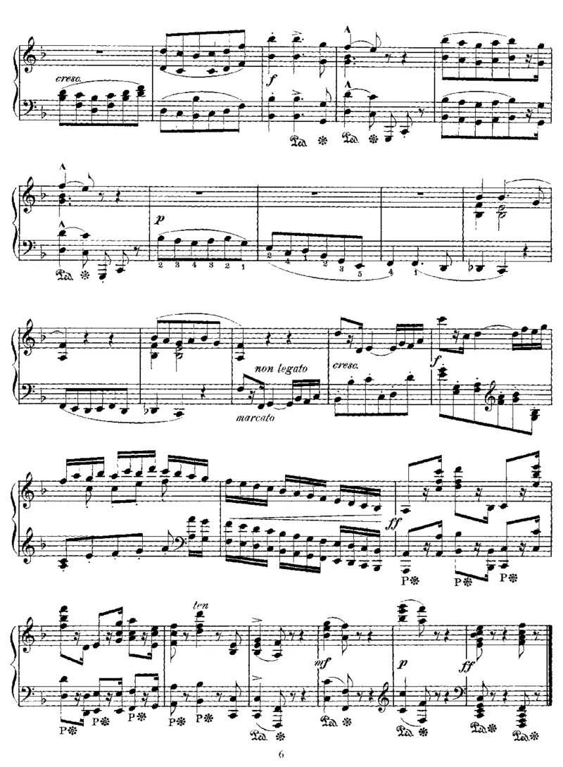 圆舞曲风小步舞曲Menuet,Op56_一万首著名钢琴曲谱哈农贝多芬合集视频教学电子版高清无水印可打印_1古典钢琴知名音乐家谱_圣桑钢琴谱全集