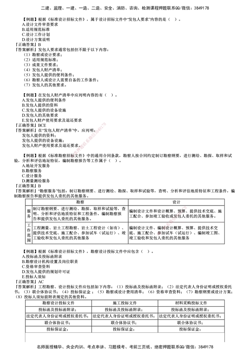 第01讲　建设工程勘察设计招标（一）_监理工程师_2025监理工程师_2025年监理工程师SVIP_2025年监理合同管理SVIP_03-习题精析✿实战特训✿模考通关