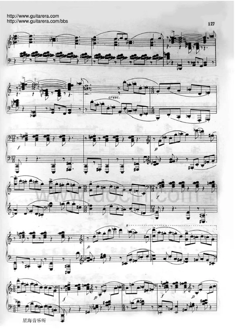 权吉浩-《长短的组合》_一万首著名钢琴曲谱哈农贝多芬合集视频教学电子版高清无水印可打印_04中国乐曲钢琴谱合集_中国乐曲钢琴谱