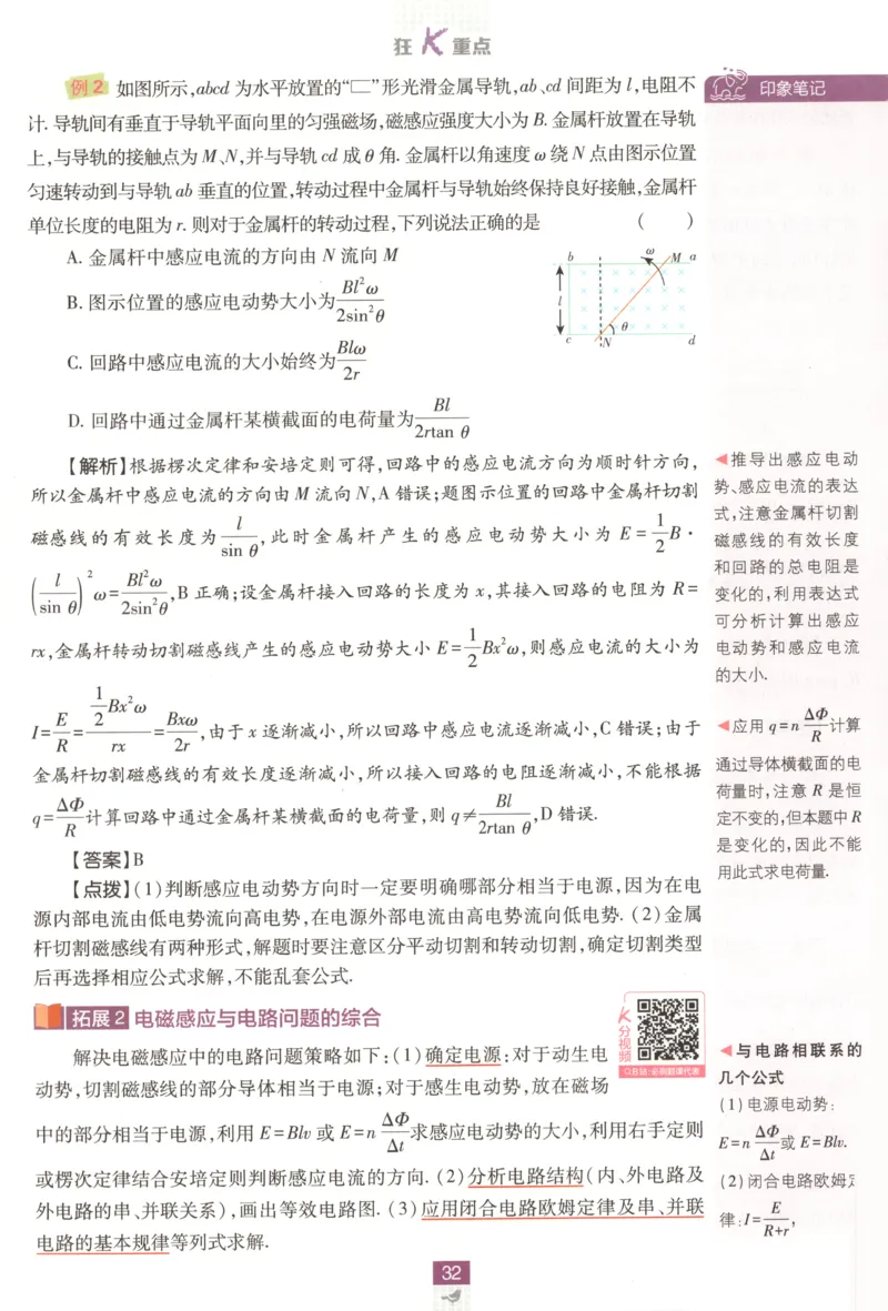 狂K重点_2026版高中必刷题_物理_2026版高中必刷题物理鲁科版_高中必刷题物理选修二LK