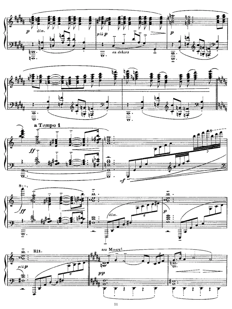 意象集第一册_一万首著名钢琴曲谱哈农贝多芬合集视频教学电子版高清无水印可打印_1古典钢琴知名音乐家谱_德彪西钢琴谱全集