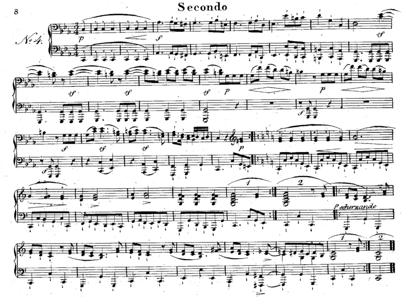 四手联弹圆舞曲kuhl_op024a_一万首著名钢琴曲谱哈农贝多芬合集视频教学电子版高清无水印可打印_1古典钢琴知名音乐家谱_库劳钢琴谱全集