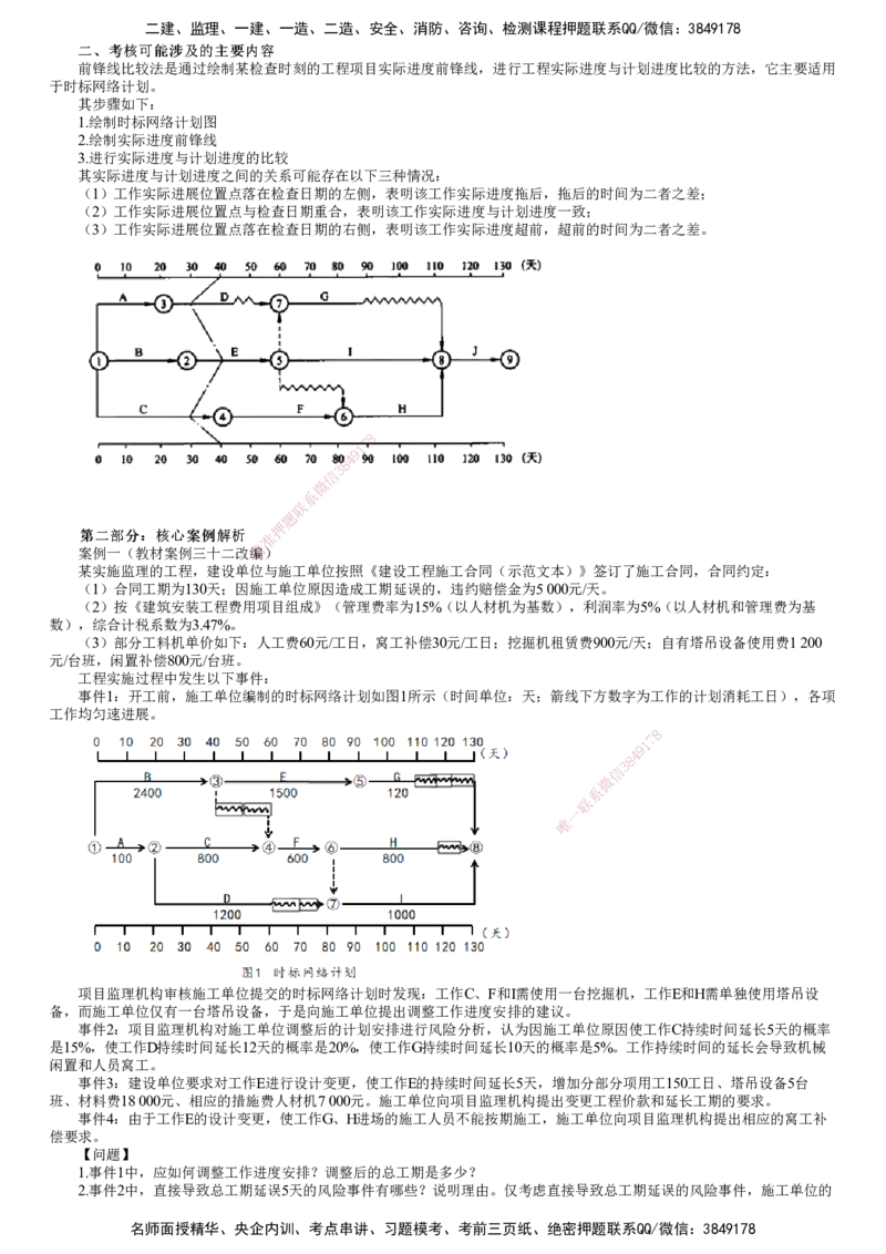 第07讲　双代号时标网络计划应用_监理工程师_2025监理工程师_2025年监理工程师SVIP_2025年监理土建案例SVIP_02-基础精讲✿高端面授✿深度强化_专题五　进度控制