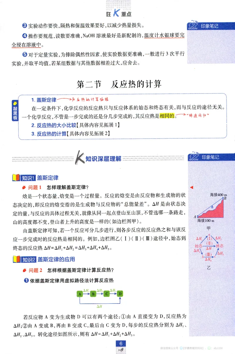 26版化学必刷题狂K重点（选修一）_化学_2026版高中必刷题化学《人教》_2026版高中必刷题化学选修一（人教版）