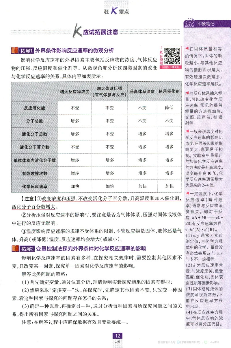 26版化学必刷题狂K重点（选修一）_化学_2026版高中必刷题化学《人教》_2026版高中必刷题化学选修一（人教版）