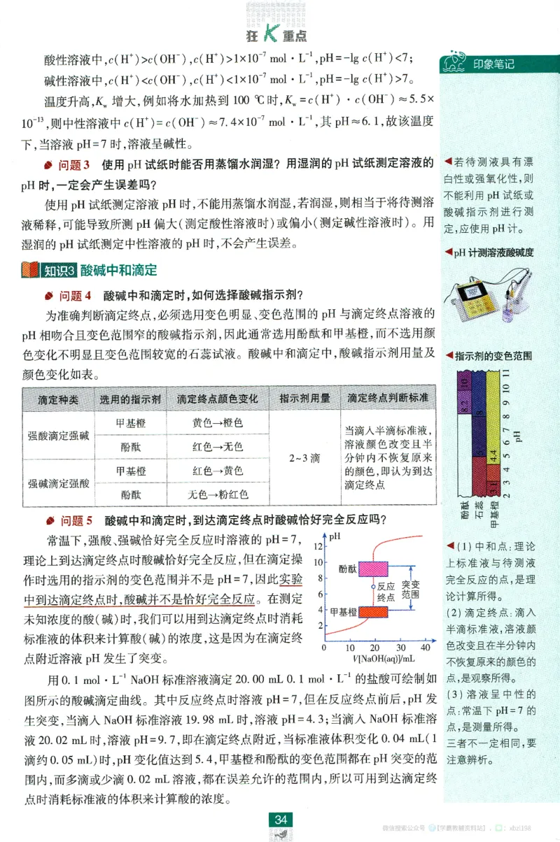 26版化学必刷题狂K重点（选修一）_化学_2026版高中必刷题化学《人教》_2026版高中必刷题化学选修一（人教版）