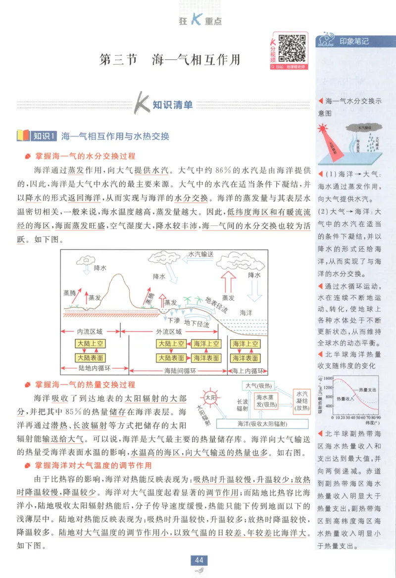 狂K重点_地理_2026版高中必刷题地理《湘教》_高中必刷题地理选修1XJ