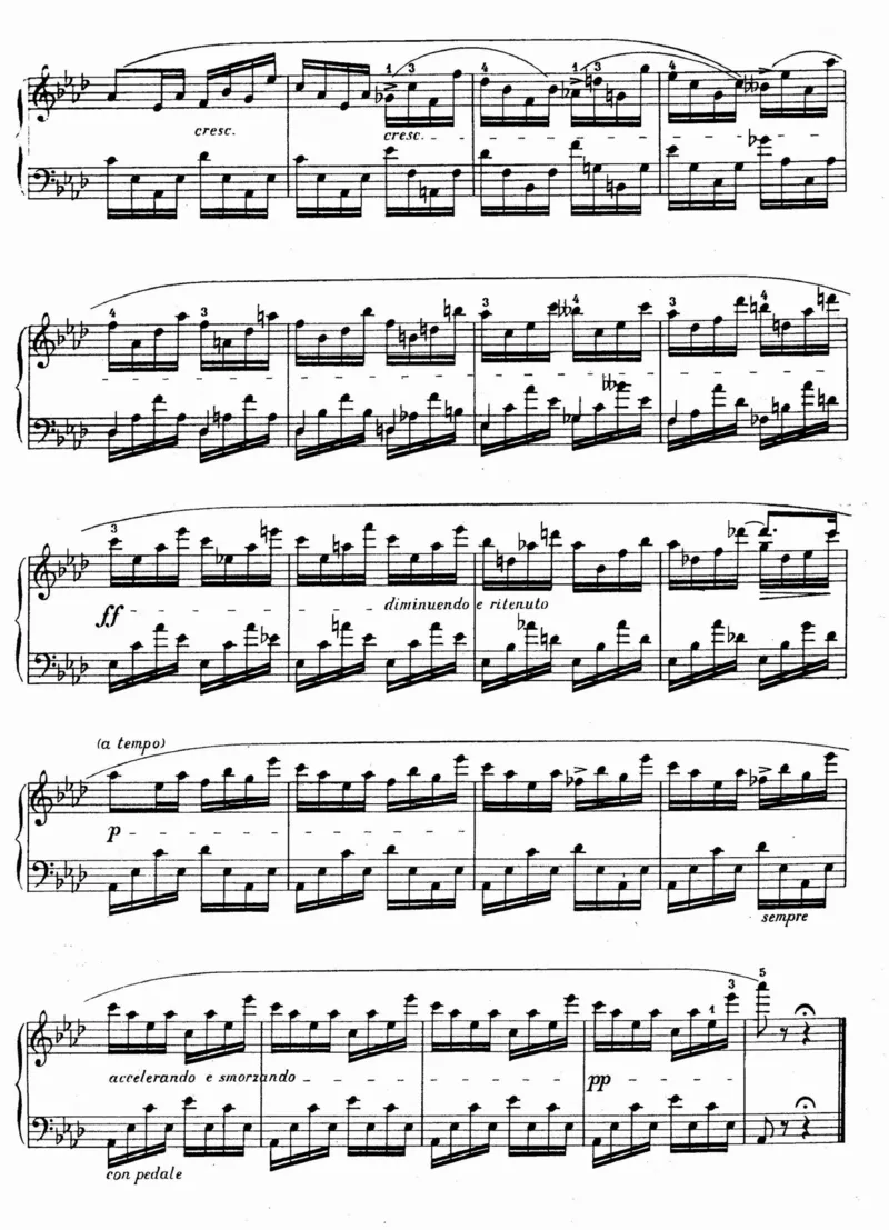 遗作降A大调前奏曲_一万首著名钢琴曲谱哈农贝多芬合集视频教学电子版高清无水印可打印_1古典钢琴知名音乐家谱_肖邦钢琴谱全集_前奏曲