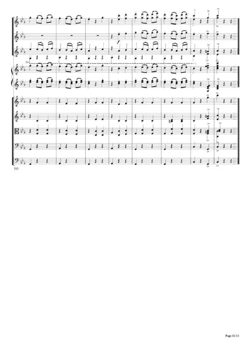 肖斯塔科维奇爵士组曲No.2&ldquo;Waltz&rdquo;单开版总谱_一万首著名钢琴曲谱哈农贝多芬合集视频教学电子版高清无水印可打印_08名曲总谱合集