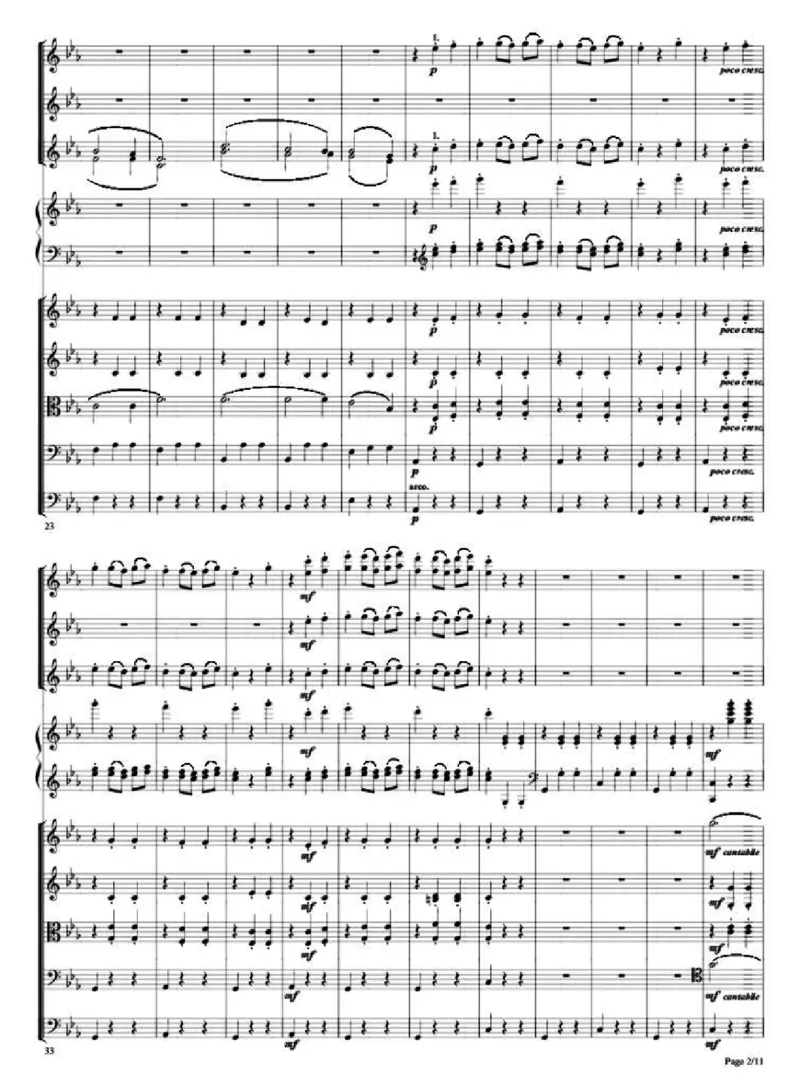 肖斯塔科维奇爵士组曲No.2&ldquo;Waltz&rdquo;单开版总谱_一万首著名钢琴曲谱哈农贝多芬合集视频教学电子版高清无水印可打印_08名曲总谱合集