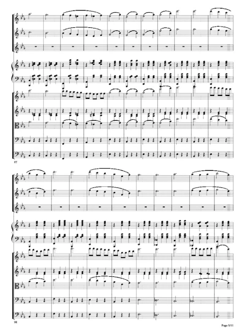 肖斯塔科维奇爵士组曲No.2&ldquo;Waltz&rdquo;单开版总谱_一万首著名钢琴曲谱哈农贝多芬合集视频教学电子版高清无水印可打印_08名曲总谱合集