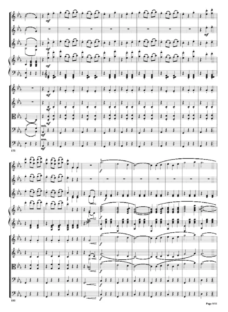 肖斯塔科维奇爵士组曲No.2&ldquo;Waltz&rdquo;单开版总谱_一万首著名钢琴曲谱哈农贝多芬合集视频教学电子版高清无水印可打印_08名曲总谱合集