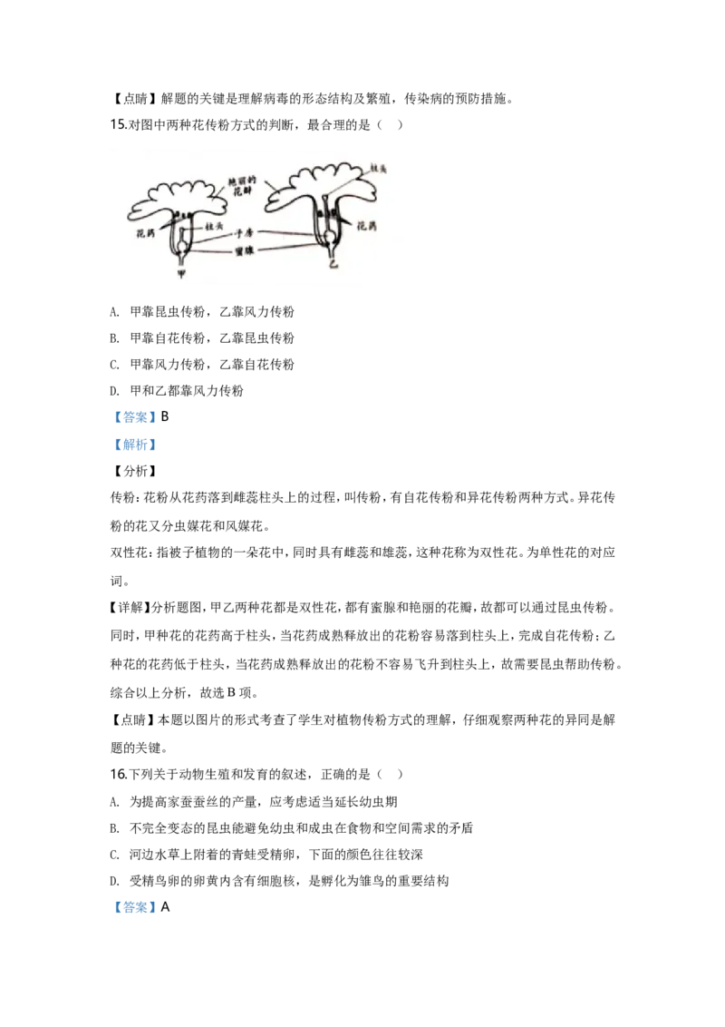 2020潍坊市中考生物试题带答案(word版)_8.生物中考真题2015-2024年_地区卷_山东省_山东潍坊中考生物08-21