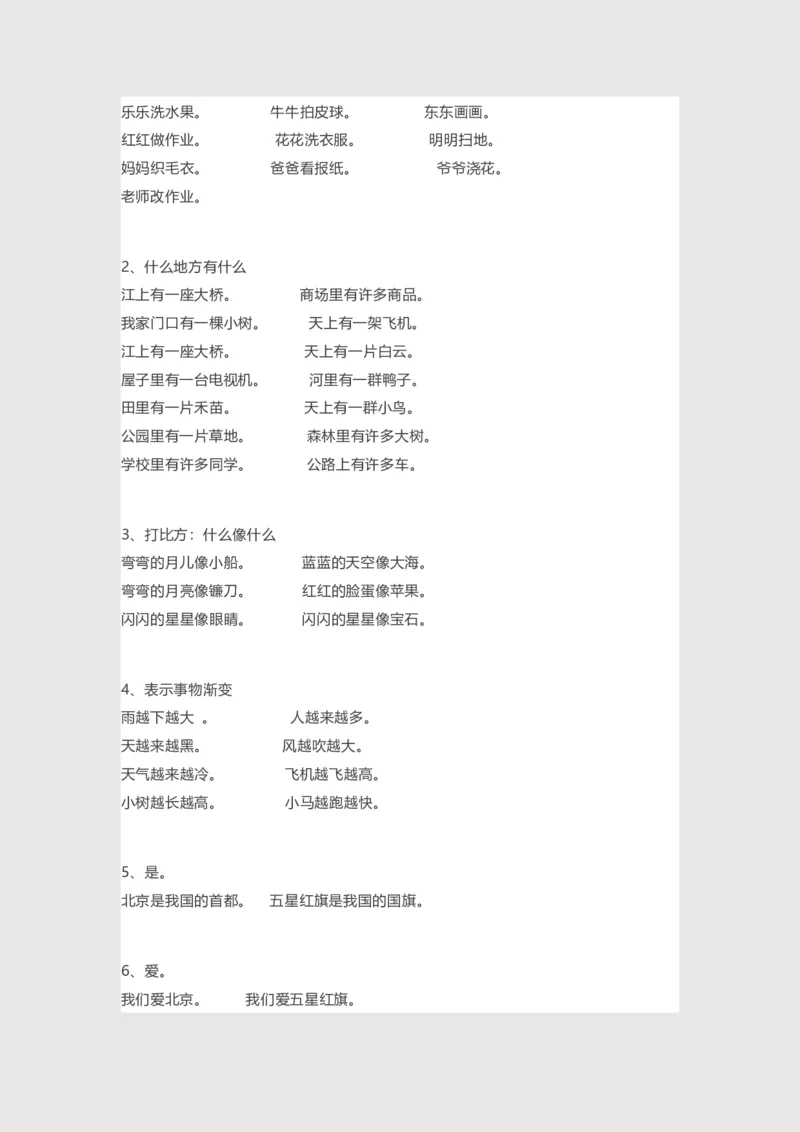 部编一年级语文上册-语文期中必备考点汇总_小学1-6年级全部试卷_语文_一年级_3-6-1、小学一年级语文上册_3-6-1-1、复习、知识点、归纳汇总_部编版