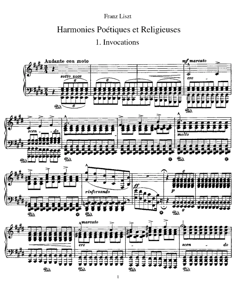 诗与宗教的和谐_一万首著名钢琴曲谱哈农贝多芬合集视频教学电子版高清无水印可打印_1古典钢琴知名音乐家谱_李斯特钢琴谱全集