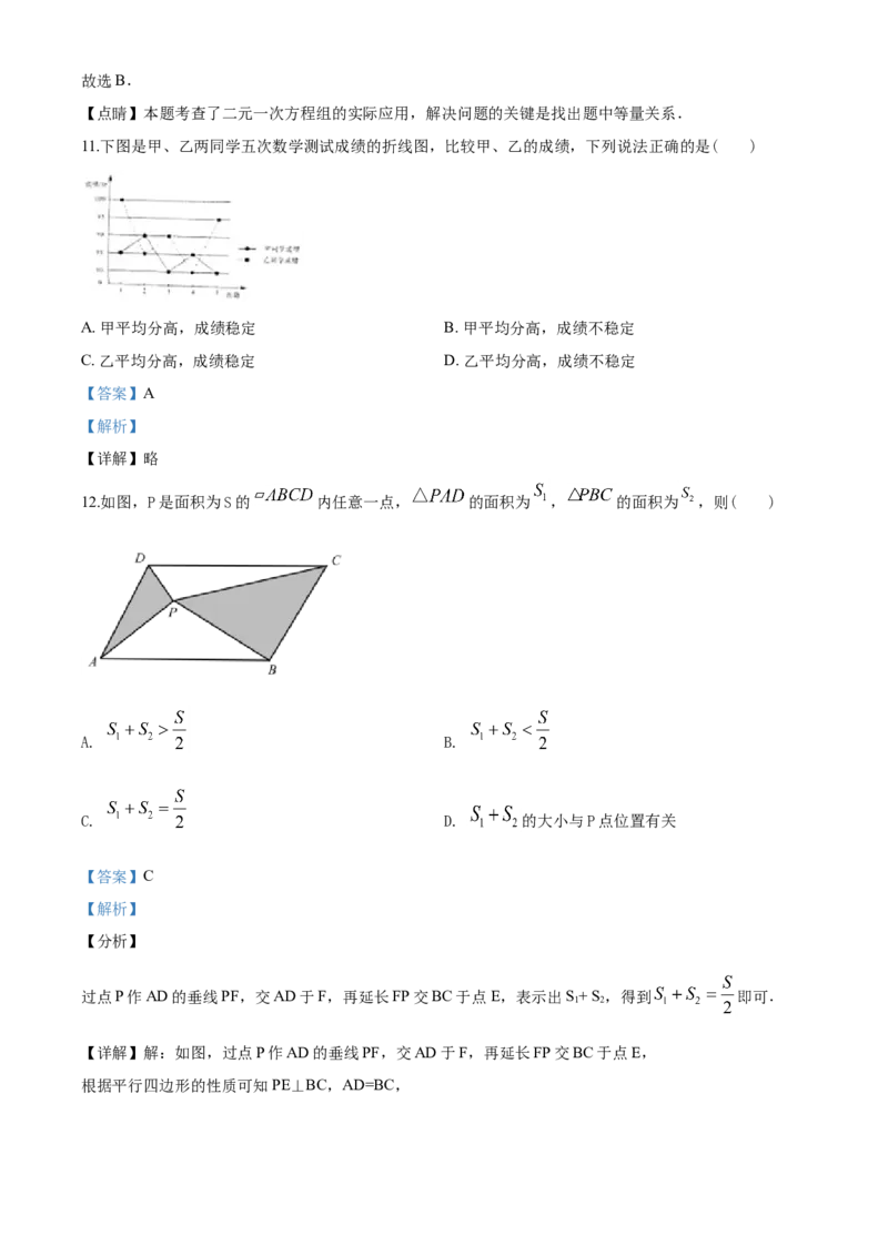 2020年山东省临沂市中考数学试题及答案_中考真题_2.数学中考真题2015-2024年_地区卷_山东省_临沂数学08-22