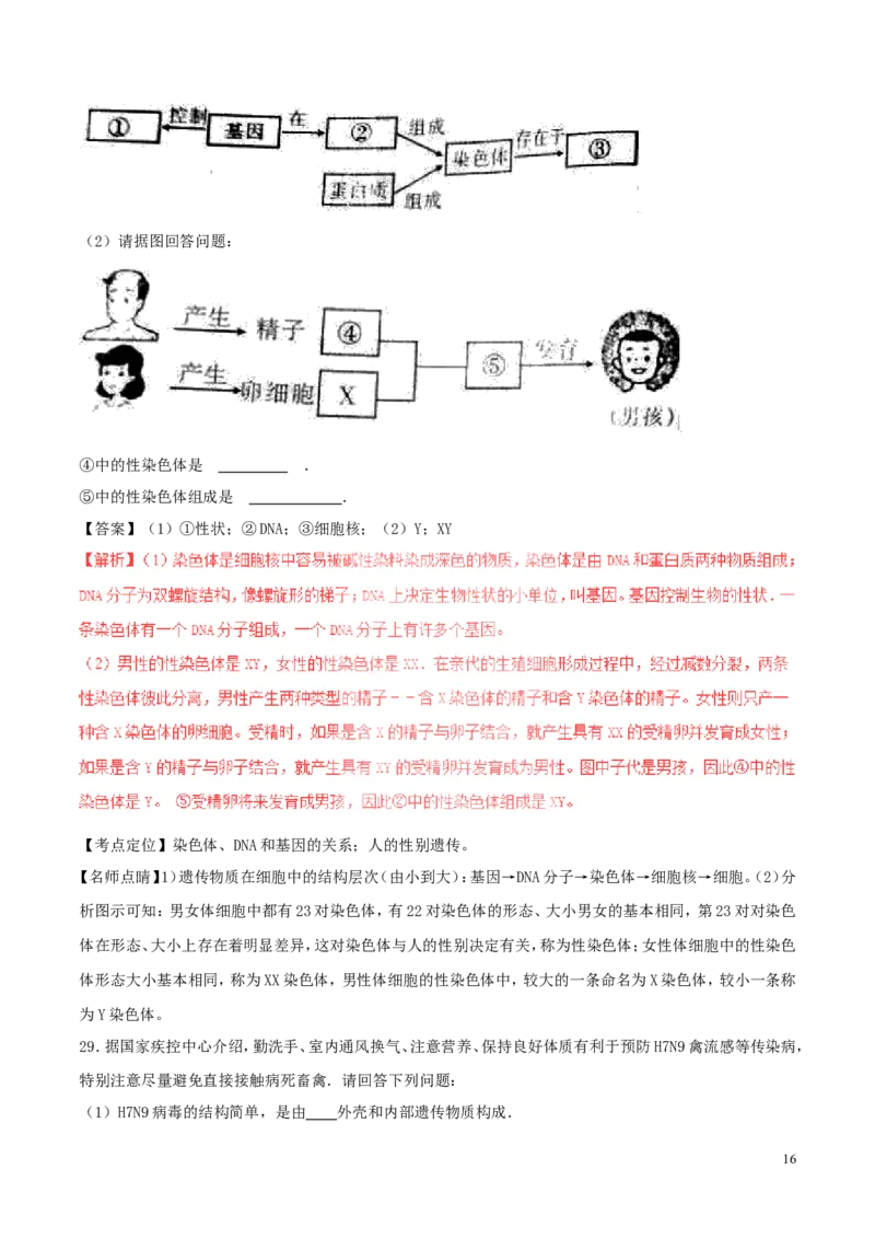 内蒙古赤峰市2017年中考生物真题试题（含解析）_8.生物中考真题2015-2024年_2017年全国中考生物124份
