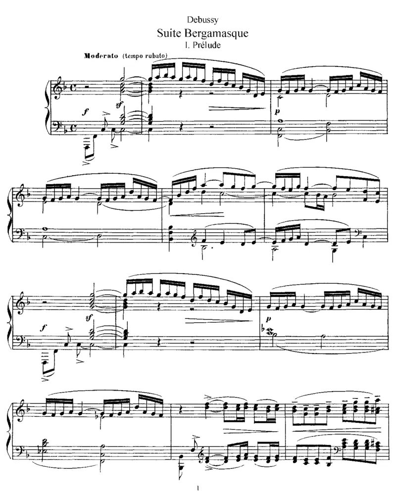 贝加莫组曲_一万首著名钢琴曲谱哈农贝多芬合集视频教学电子版高清无水印可打印_1古典钢琴知名音乐家谱_德彪西钢琴谱全集