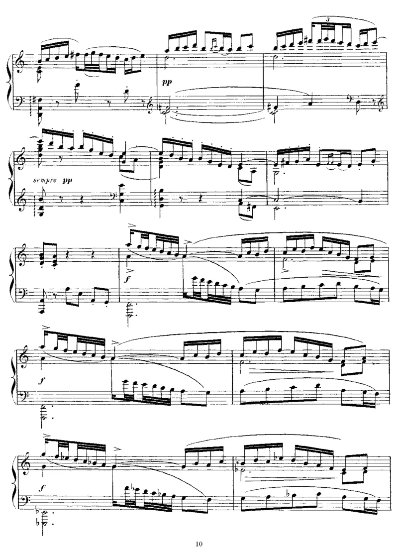 贝加莫组曲_一万首著名钢琴曲谱哈农贝多芬合集视频教学电子版高清无水印可打印_1古典钢琴知名音乐家谱_德彪西钢琴谱全集