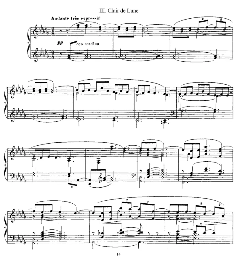 贝加莫组曲_一万首著名钢琴曲谱哈农贝多芬合集视频教学电子版高清无水印可打印_1古典钢琴知名音乐家谱_德彪西钢琴谱全集